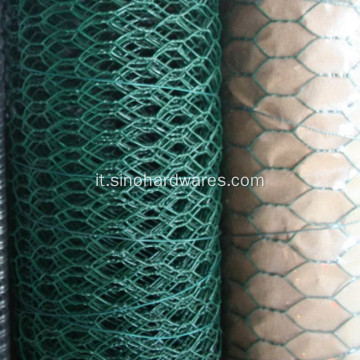 Rete metallica esagonale in PVC